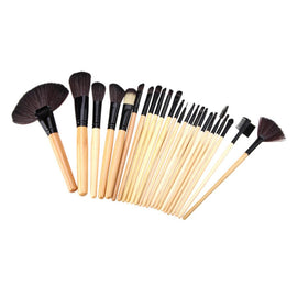 Wood Handle Makeup Brushes Set